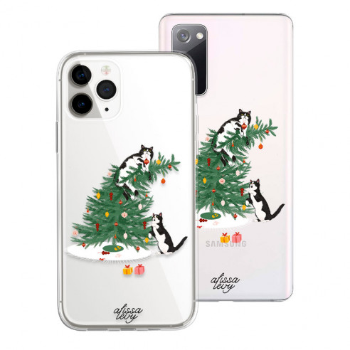 Coque Officielle Alissa Levy - Noël avec des chats