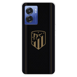 Funda para Oppo A57 4G del Atlético de Madrid Escudo Dorado Fondo Negro  - Licencia Oficial Atlético de Madrid