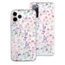 Coque de dessin - Fleurs bleues et lilas