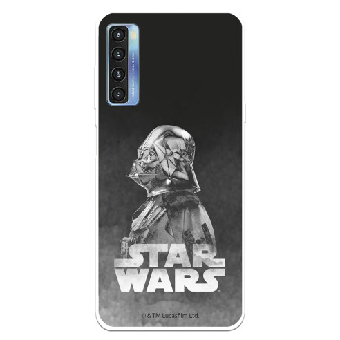 Funda para TCL 20L Oficial de Star Wars Darth Vader Fondo negro - Star Wars