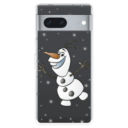 Funda para Google Pixel 7 5G Oficial de Disney Olaf Transparente - Frozen