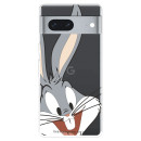 Funda para Google Pixel 7 5G Oficial de Warner Bros Bugs Bunny Silueta Transparente - Looney Tunes