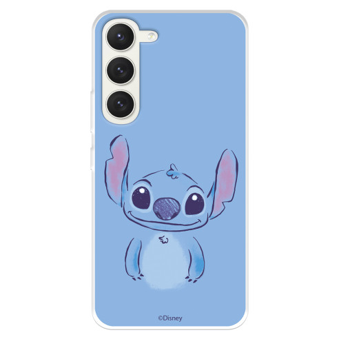 Funda para Samsung Galaxy S23 Oficial de Disney Stitch Azul - Lilo & Stitch