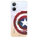 Funda para Realme 10 Oficial de Marvel Capitán América Escudo Transparente - Marvel