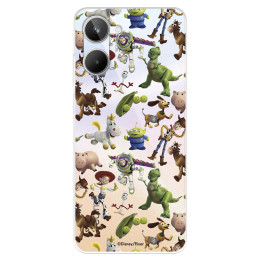 Funda para Realme 10 Oficial de Disney Muñecos Toy Story Siluetas - Toy Story