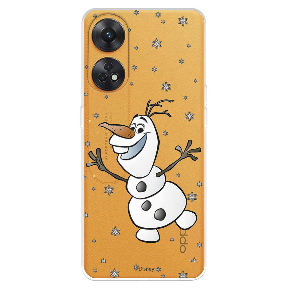 Funda para Oppo A96 5G Oficial de Disney Olaf Transparente - Frozen