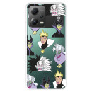 Funda para Xiaomi Poco X5 5G Oficial de Disney Villanas Patrón - Villanas Disney