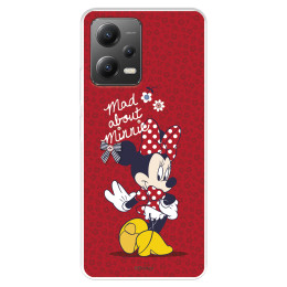 Funda para Xiaomi Poco X5 5G Oficial de Disney Minnie Mad About - Clásicos Disney