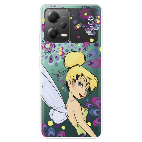 Funda para Xiaomi Poco X5 5G Oficial de Disney Campanilla Flores - Peter Pan