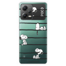 Funda para Xiaomi Poco X5 5G Oficial de Peanuts Snoopy rayas - Snoopy