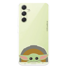 Funda para Samsung Galaxy A54 5G Oficial de Star Wars Baby Yoda Sonrisas - The Mandalorian