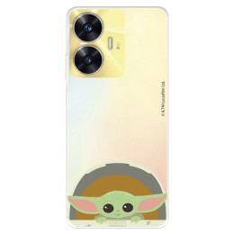 Funda para Realme C55 Oficial de Star Wars Baby Yoda Sonrisas - The Mandalorian