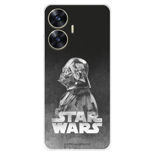 Funda para Realme C55 Oficial de Star Wars Darth Vader Fondo negro - Star Wars