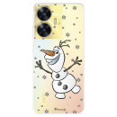 Funda para Realme C55 Oficial de Disney Olaf Transparente - Frozen