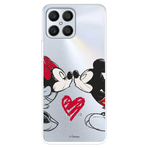 Funda para Honor 70 Lite Oficial de Disney Mickey y Minnie Beso - Clásicos Disney