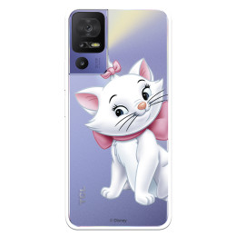 Funda para TCL 40 SE Oficial de Disney Marie Silueta - Los Aristogatos