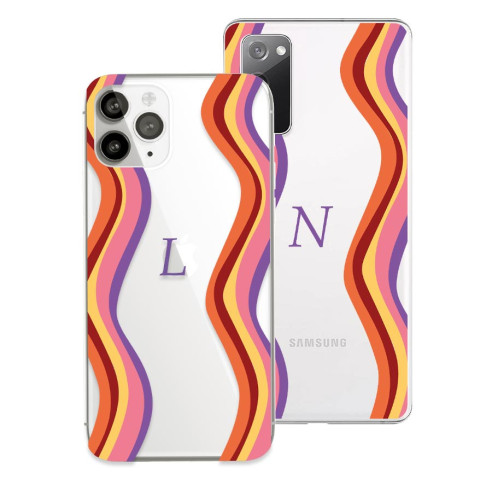 Coque de dessin - Lignes Couleurs Personnalisable