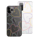 Coque de dessin - Visages Coeurs