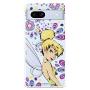 Funda para Google Pixel 7A Oficial de Disney Campanilla Flores - Peter Pan