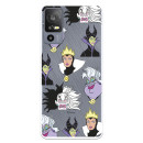 Funda para TCL 40R 5G Oficial de Disney Villanas Patrón - Villanas Disney