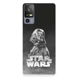 Funda para TCL 40R 5G Oficial de Star Wars Darth Vader Fondo negro - Star Wars