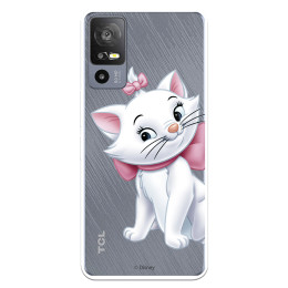 Funda para TCL 40R 5G Oficial de Disney Marie Silueta - Los Aristogatos