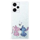 Funda para Poco F5 5G Oficial de Disney Angel & Stitch Beso - Lilo & Stitch