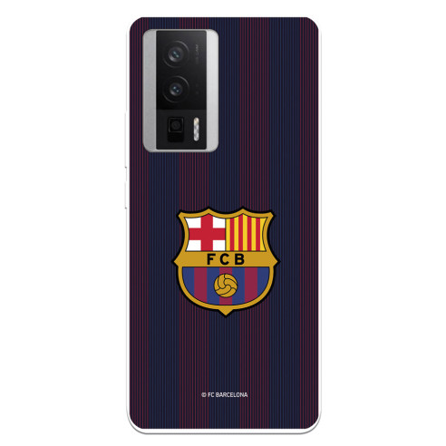 Funda para Poco F5 Pro 5G del FC Barcelona Rayas Blaugrana  - Licencia Oficial FC Barcelona