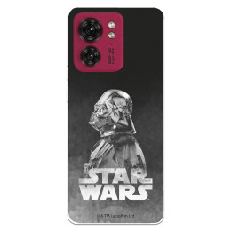 Funda para Motorola Edge 40 Oficial de Star Wars Darth Vader Fondo negro - Star Wars