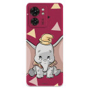 Funda para Motorola Edge 40 Oficial de Disney Dumbo Silueta Transparente - Dumbo