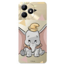 Funda para Realme C53 Oficial de Disney Dumbo Silueta Transparente - Dumbo