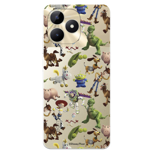 Funda para Realme C53 Oficial de Disney Muñecos Toy Story Siluetas - Toy Story