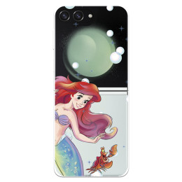 Funda para Honor X8 Oficial de Disney Ariel y Sebastián Burbujas - La  Sirenita