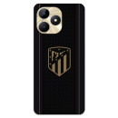 Funda para Realme C53 del Atlético de Madrid Escudo Dorado Fondo Negro  - Licencia Oficial Atlético de Madrid