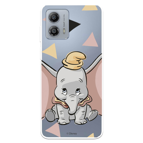 Funda para Motorola Moto G53 5G Oficial de Disney Dumbo Silueta Transparente - Dumbo