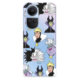 Funda para Oppo Reno10 Oficial de Disney Villanas Patrón - Villanas Disney