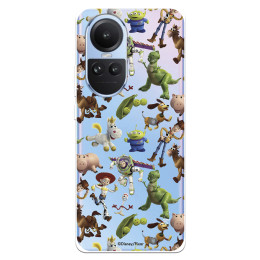 Funda para Oppo Reno10 Oficial de Disney Muñecos Toy Story Siluetas - Toy Story