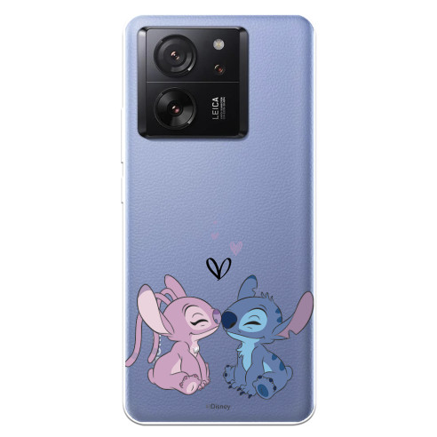 Funda para Xiaomi 13T Pro Oficial de Disney Angel & Stitch Beso - Lilo & Stitch