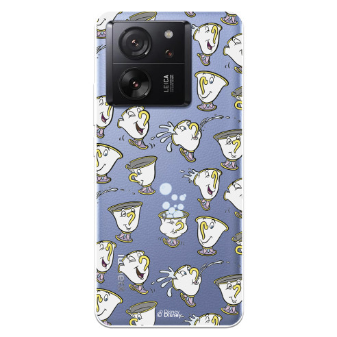 Funda para Xiaomi 13T Pro Oficial de Disney Chip Potts Siluetas - La Bella y la Bestia