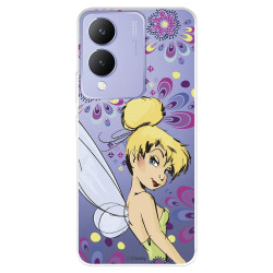 Funda para Vivo Y17s Oficial de Disney Campanilla Flores - Peter Pan