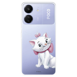 Funda para Xiaomi Poco C65 Oficial de Disney Simba y Nala Silueta