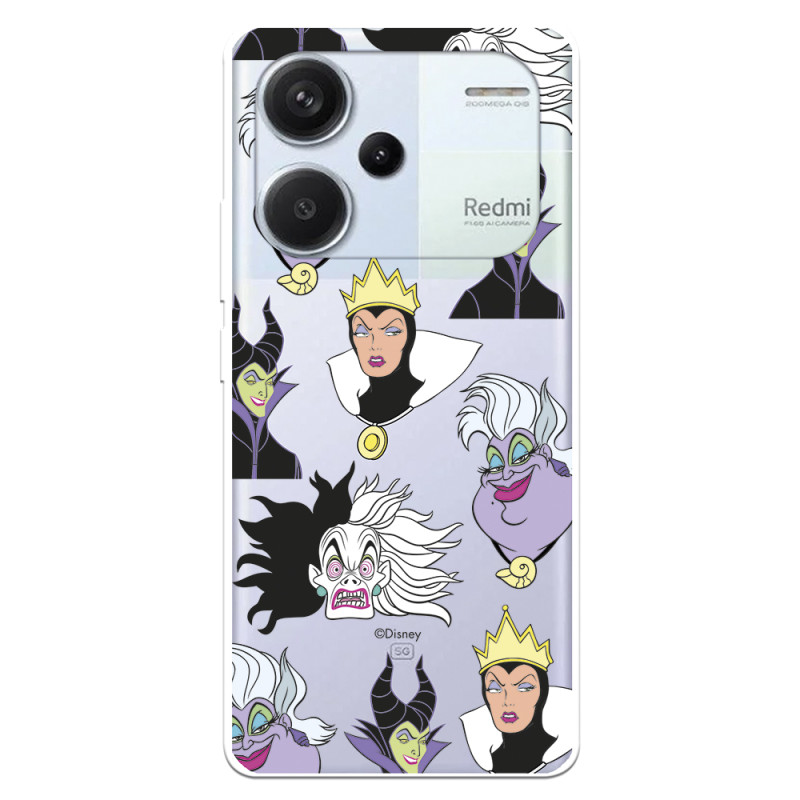 Funda para Xiaomi Redmi Note 13 Pro Plus 5G Oficial de Disney Villanas Patrón - Villanas Disney