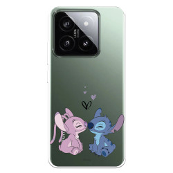 Funda para Xiaomi 14 Oficial de Disney Angel & Stitch Beso - Lilo & Stitch