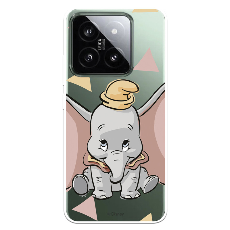 Funda para Xiaomi 14 Oficial de Disney Dumbo Silueta Transparente - Dumbo