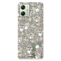 Funda para Motorola Moto G54 5G Oficial de Disney Tambor Patrones - Bambi