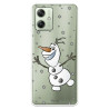 Funda para Motorola Moto G54 5G Oficial de Disney Olaf Transparente - Frozen