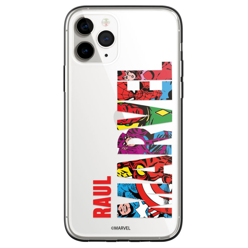 Coque Personnalisé Marvel - Logo avec personnages