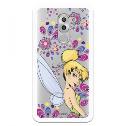 Carcasa Oficial Disney Campanilla Flores Transparente para Huawei Honor 6X - Peter Pan- La Casa de las Carcasas