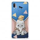 Carcasa Oficial Disney Dumbo silueta transparente para Huawei Honor Play - Dumbo- La Casa de las Carcasas