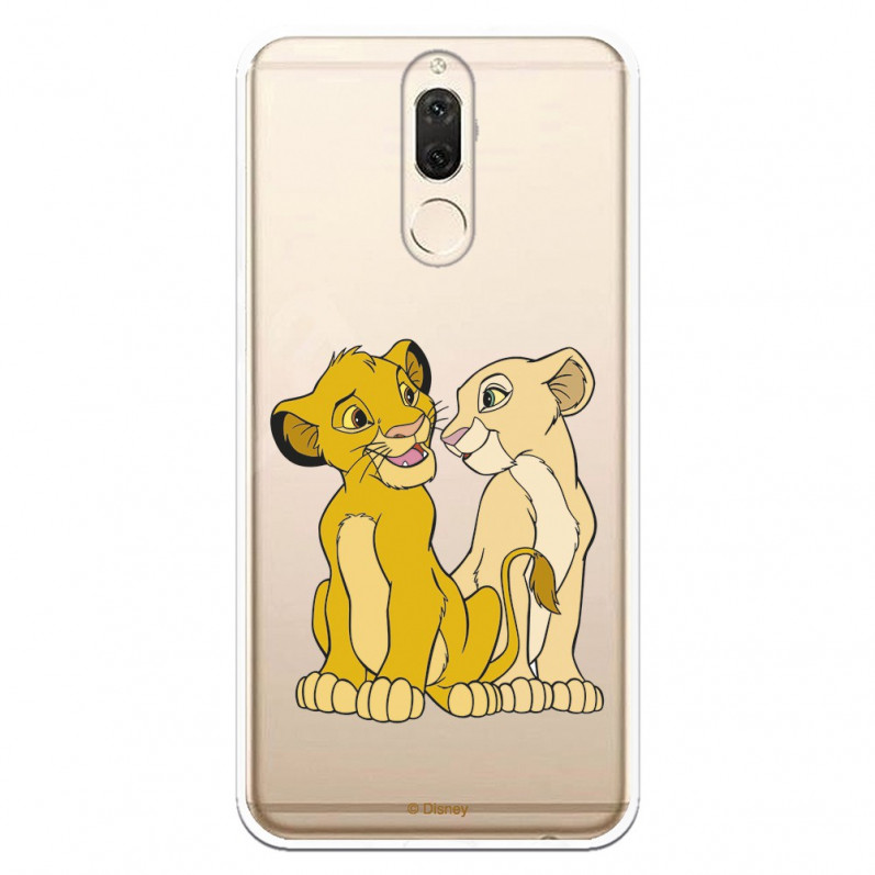 Carcasa Oficial Disney Simba y Nala transparente para Huawei Mate 10 Lite - El Rey León- La Casa de las Carcasas